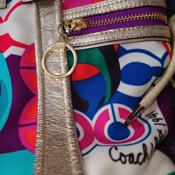 Coach Multicolor Poppy Tote - Picture 6 of 15